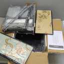 Furnulem Tall 6 Drawers Dresser, Vintage Storage Organizer Unit with Fabric Bins for Bedroom, Living Room, Closet, Nusery, Dorm, Entryway, Bedside Furniture, Sturdy Metal Frame, Wood Top