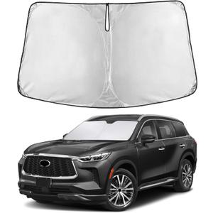 EcoNour Windshield Sunshade Compatible for Infiniti QX60 2014-2019 2020 2021, Sun Visor for Front Windshield & Window Sun Shade Cover, UV Heat Blocker & Protector, Car Accessories