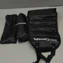 BASIC CONCEPTS Airplane Adjustable Foot Hammock (2 Pack), Perfect or Office Footrest to Relax Your Feet (Memory Foam) - for Travel Accessories, Desk Hammock, Comfy Hanger