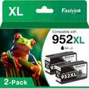 952XL Black Ink Cartridge with Updated Chip Replacement for HP 952XL Black Work with HP OfficeJet Pro 8710 7740 8210 8715 8720 8702 8725 Printer