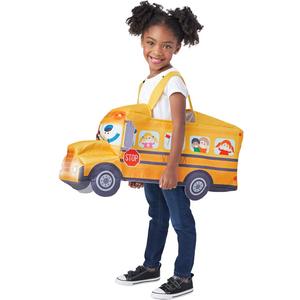 Seasons Halloween Costume Light And Sound School Bus Costume For 3-5 years Child