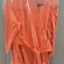 Adrianna Papell Knit Crepe Tie Waist Sheath Dress (Orange, XXL)