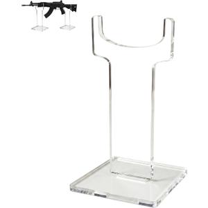 Rifle, Long Gun Display Stand, for Displays and Shows, Clear Acrylic (10" High) Sold AS Single Units for Mixing Sizes. (Usually Pick 2) (8in)