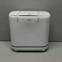 JUDRDO Bathroom Trash Can with Lid, Vacuum Adsorption Small Garbage Can 3.2 Gallon Press Top Lid Trash Bin with Legs Waterproof Waste Basket for Bathroom Bedroom Office Home RV