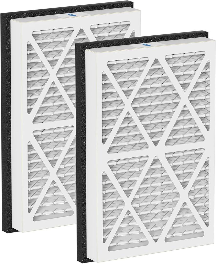 20x30x3 MERV 13 Pleated Air Filters Replacement Compatible with Zephyr VGF Series 20x30x3 Whole Home Return Air Grille Filter,White 2 Pack