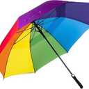 Colorful Umbrella With Leather Black Case