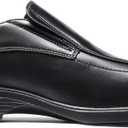 Bruno Marc Men's Square Toe Dress Loafers Formal Shoes (8 Wide, 5-black)