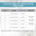 VidaFete 10 Pack 120inch Round Tablecloth Polyester Table Cloth, Stain Resistant and Wrinkle Polyester Dining Table Cover for Kitchen Dinning Party Wedding Round Tabletop Buffet Decoration(Black)