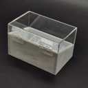 Dust-Proof False Eyelash Tape Cutter and Dispenser - Acrylic Multi-Grid Tapes Storage Box - Holds Up to 6 Rolls (White)