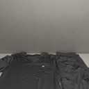 Medical Scrubs Set for Women - Classic V-Neck Top & Jogger Pants with Stretch Nursing Uniform Scrub Suit (X-Large, Dark Grey)