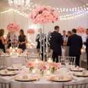 10pcs Crystal Centerpieces for Tables Silver Flower Stand for Wedding Party Centerpiece Decoration Home Decor