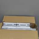 Under Bed Storage with Wheels, Foldable Metal Mesh Underbed Storage Container Bins, Tool-free Assembly Clothes Drawer Organizer, 2Pack (White)