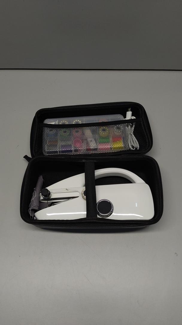 Handheld Sewing Machine, Mini Portable Hand Sewing Machine with 20 Thread Colors Emergency Sewing Kit, Suitable for Clothes, DIY Home Portable Sewing Machines(White)