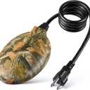 1 Pack Upgrade Bird Bath Heater for Outdoors in Winter, Pond Deicer 60 Watts Birdbath Deicer Water Heater Thermostatically Controlled with Auto Shut off Function for Patio Lawn (Army Green)