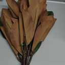 Thiccywoov 6 Pcs Magnolia Artificial Leaves Branches 3D Magnolia Pick Real Touch Faux Stems Simulation Leaves Twigs for Indoor Outdoor Vase Filling Home Office Table Decoration (Green, 18 Inch)