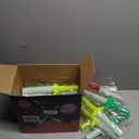 VANVENE Light Up LED Swords Expandable Laser Sabers Glow in Dark, Mini Glow Sticks, [20 Pack], 4-Section 5 Colors, Flashing Neon Party Favors