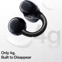 E Open Ear Clip-On Earbuds, Bluetooth 6.0, 4g Lightweight | 4g clip-on comfort, powerful bass, 28H playtime, AI clear calls and IPX4 water resistance for workouts and daily use