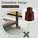 Wooden Furniture Bed Risers - 3 Inch Circle Heavy Duty Furniture Height Extenders Lifts for Sofa Couch Desk Chair Table Base Raising Space, Convenient Store and Cleaning, Pack of 4