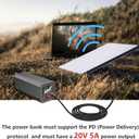 2 x Starlink Mini Power Cable,USB C Starlinkmini Cord,Replacement Power Cable for Starlink Dish,100W Type-C Charging Cord(6.5FT/2M)