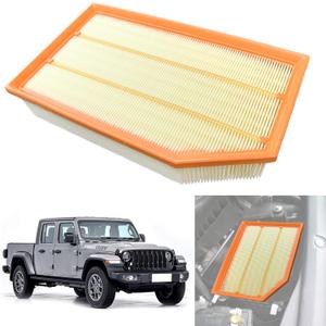 Engine Air Filter, 68257030AA, 68301863AA, for Jeep Wrangler 2018-2024, Gladiator 2020-2024, 2.0L 3.6L