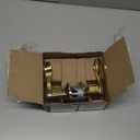 Schlage F51A ACC 505 Accent Door Lever, Keyed Entry Lock, Bright Brass