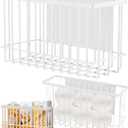 Buyyyit Laundry Room Organization & Storage Magnetic Basket Shelf Dryer Ball Lint Bin File Holder Container for Fridge & Washer