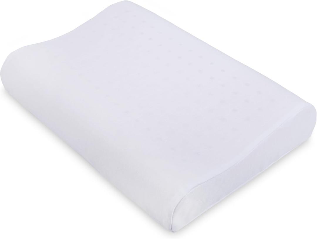 PATEX Wave Latex Pillow  Medium Profile  100% Natural Latex  Orthopedic Neck & Shoulder Support  20 x 13 x 3.5  Hypoallergenic & Breathable  Made in Thailand  Limited Stock