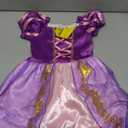 ReliBeauty Girls Dress Puff Sleeve Princess Costume, 4T-4, Purple(with Accessories)