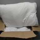 SweetNight Bed Pillows Queen Size Set of 2, Fluffy Luxury Hotel Pillows Collection Gusseted for Neck and Shoulder, Side Back Stomach Sleeper Pillow, Cozy Night 18"X28" (White)