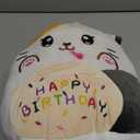 12 Birthday Cat Plush Pillow, Cat Stuffed Animal, Kawaii Plushie Soft Plush Toy Birthday Decor Gift for Kids Toddlers Girls Boys (Normal)