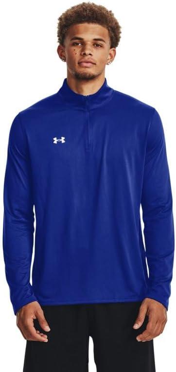 Under Armour Men's Team Tech 1/4 Zip Loose Royal Blue Long Sleeve Shirt (X-Large)