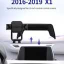 Car Phone Holder for BMW X1 2016-2019 / X2 2018-2019, 6.5" Screen Fixed Clip, Auto Accessories Navigation Bracket, Interior Decoration Mobile Phone Mount, 360 Rotation