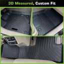Floor Mats for Acura RDX 2016-2018 (Not for Front Passenger Seat w/ 4-Way Power Adjustment), Heavy Duty TPE Waterproof Non-Slip All Weather Protection Custom, Floor Mats & Cargo Liner