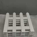 Aneco 12 Pack Thick Christmas Wooden Picket Fence 12 x 12 Inch Wood Christmas Tree Fence Decoration Christmas Tree Guard for Kids Dogs Xmas Wedding Party Decor