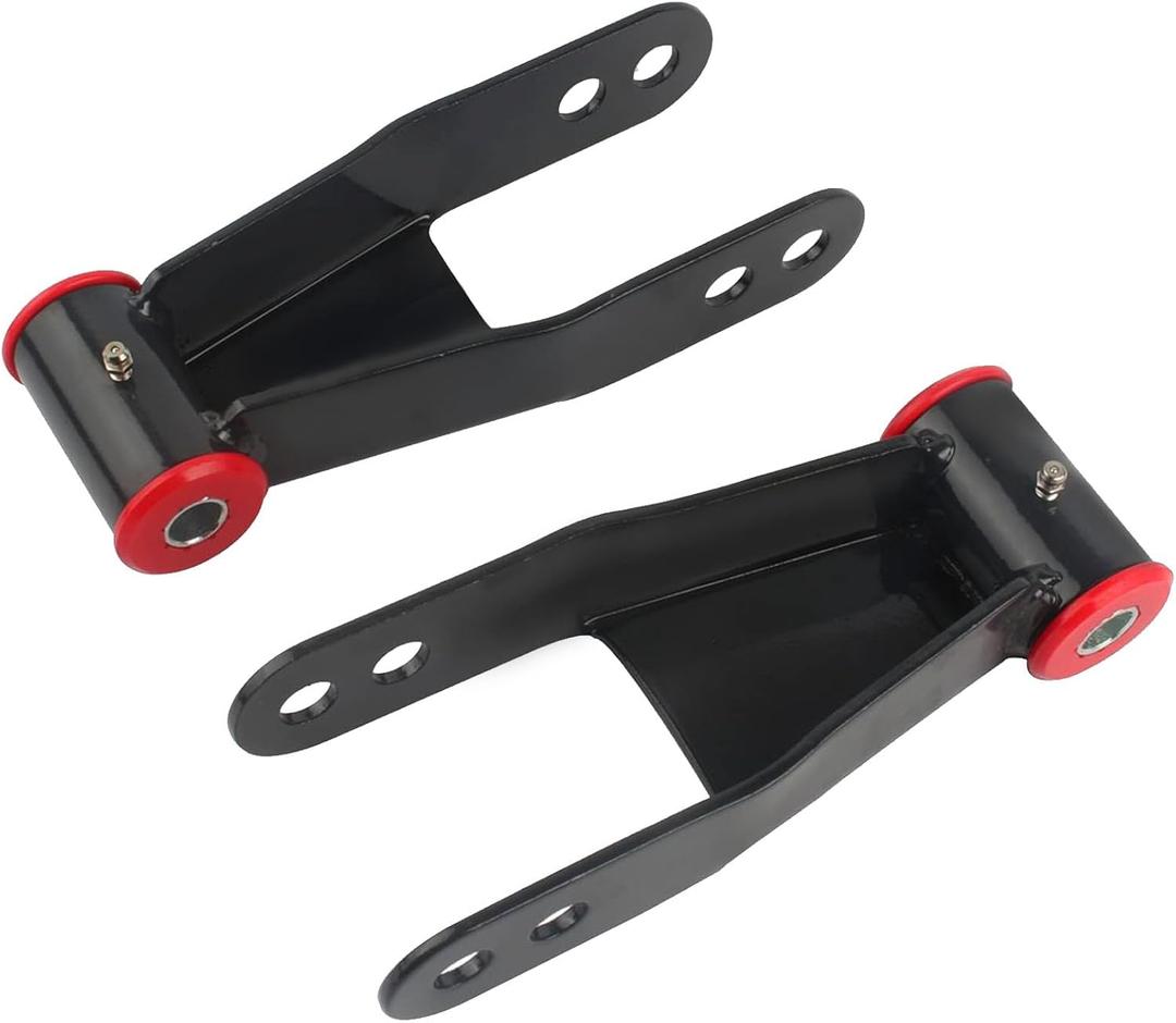 2" Rear Drop Lowering Shackle Suspension Kit Compatible with Ch~evy and G~m~c C1500 C2500 1988-1998, Silverado Sierra 1500 1988-2019, Replaces # 410520