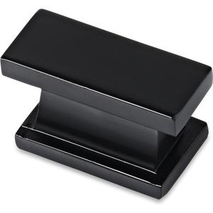 Southern Hills Black Cabinet Knobs - Pack of 5 - Kitchen and Bathroom Black Matte Hardware for Dressers, Desks, Furniture and Cupboards Drawers and Doors SHKM001-BLK-5