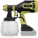 Brushless Cordless Paint Sprayer Compatible with Dewalt 20V Battery(Battery Not Included),1000ml/min High Flow,1200ml Container
