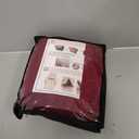 ZNSAYOTX Stretch Velvet Recliner Cover 4-Pieces, Thick Soft Recliner Chair Slipcover with Pocket, Non-Slip Elastic Bottom for Kids Pets, Luxury Plush Reclining Protector Comfy Washable (Red)