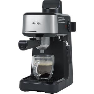 Mr. Coffee 4-Shot Steam Espresso Cappuccino and Latte Maker with Stainless Steel Frothing Pitcher