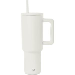 Simple Modern 40 oz Trek Tumbler with Handle and Straw Lid | Cup Holder Friendly Insulated Stainless Steel Travel Mug 