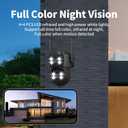 2K 5GHz Dual Lens Outdoor Security Camera, 360 PTZ, AI Detection & Auto Tracking, Color Night Vision, 24/7 Recording, IP65 Waterproof, 2-Way Audio, Supports 128GB microSD (SD Not Included)