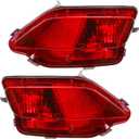 2 PCS For Toyota RAV4 Reflector 2013 2014 2015 Left & Right Passenger Side Rear TO1185107 81480 0R020 Light Assembly Unit Driver TO1184107 81490 0R010 42040 Bumper Tail Brake Signal Lamp Cover No Bulb
