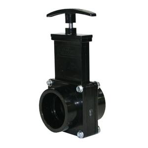 Valterra 7101 ABS Gate Valve, Black, 1-1/2" Slip