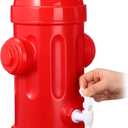 Liliful 1.5 Gallon Drink Dispenser Firefighter Racing Birthday Party Beverage Dispenser Plastic Dog Paw Party Supplies for Kids Fighter Theme Decorations (Fire Hydrant)
