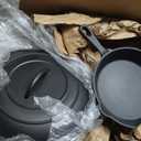 6 Piece Pre-Seasoned Cast Iron Cookware Set – Incl. 5QT Dutch Oven with Lid, 8'' and 10.25'' Cast Iron Skillets, 10.5'' Round Griddle, and a Square Grill Pan for Kitchen, Stovetop, & Camping