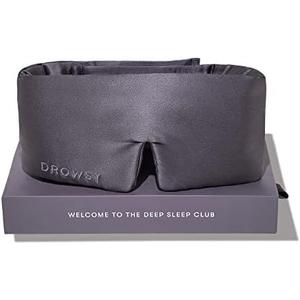 DROWSY Silk Sleep Mask. Face-Hugging, Padded Silk Cocoon for Luxury Sleep in Total Darkness. (Moonlight Shadow)