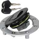 Motorcycle Gas Cap Fuel Cap for Suzuki GS500 SV650 VX800 RF900 DR800 GSX600 GSX750 GSX1100 GSX1200 GSX1400 GSXR600 GSXR750 GSXR1000 GSXR1100 TL1000R TL1000S - Black Metal