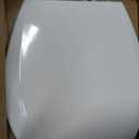 Bemis 500EC Durable Wood Toilet Seat with Easy Clean Hinges, Made in USA, Round, White