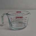 Pyrex 4-Cup Glass Measuring Cup For Baking and Cooking, Dishwasher, Freezer, Microwave, and Preheated Oven Safe, Essential Kitchen Tools