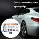 100PCS Metal Decorative Plate Spring Clip, U Clips, Used to Fix Automotive Body Panels Or Decorative Strips
